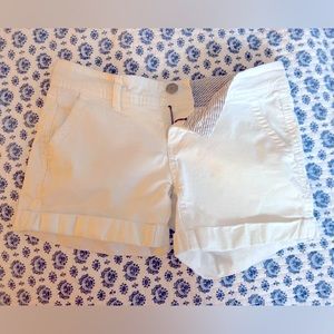 Aeropostale white midi twill shorts size 0